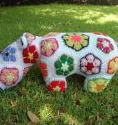 my work -african flower hippo