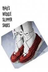 2nd Look Vintage - Lauren Fraser - 1940s Wedgie Slipper Shoes