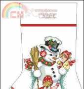JCA Needle Treasures 02868 Friendly Snowman Stocking XSD