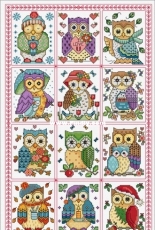 Lesley Teare - Ljt Owls- SAL 2019 - January to December - Complete - Free