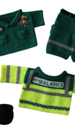 Knitables by Sarah Gasson. Paramedic Outfit