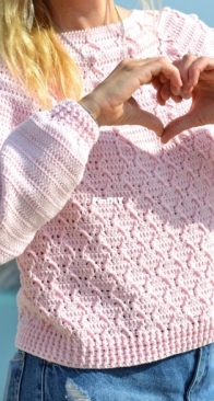 Aisha Creative - Jumper pink lopapeysa - Russian