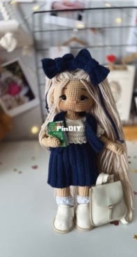 Dolls Toys BabyBoxs - Alina Kruglova - Алина Круглова - First-Grade Clothing Set for Adelle Doll - Комплект одежды Первоклашка для куклы Адель - Russian