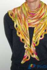 Multicolor Shawl by Ruth Michel-English,German-Free