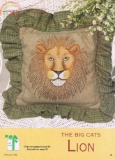 Lion from The Cross Stitcher February 1995