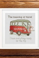 Smart Cross Stitch - The Meaning of Travel Bus by Barbara C - Free