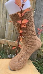 Falling Leaves Socks by Sarah Kain-Free