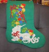 Older Finished Christmas Stocking