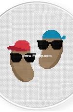 Daily Cross Stitch - Cool Beans