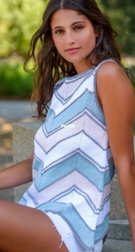 Pastel Sleeveless Sweater by Gründl Wolle - Free