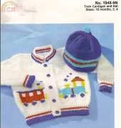 Mary Maxim - 1978 9N - Train Cardigan and Hat