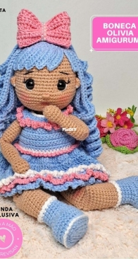 Feito a Mão - Mari Trevisan - Doll Olivia - Boneca Olivia - Portuguese