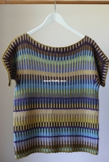 BC2407 Pullover with horizontal-vertical stripes by BC Garn Design Team - FREE
