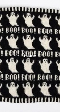 Boo Halloween Cowl by WJ Paterson Designs