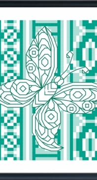 Green Butterfly by Durene Jones - Free