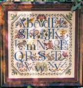 Colonial Sampler and Alphabet from book