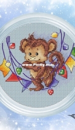Eastern Calendar - Monkey by Antonina Tretyakova