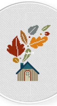 Daily Cross Stitch - Foliage House