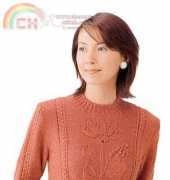 Pierrot Yarns-21-22-9 Flower Sweater