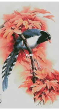 Yariskins Polychrome YAM-026 Bird on a branch by Irina Yakovleva XSD