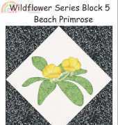 Mary Graham-Wildflower Series Block 5-Beach Primrose