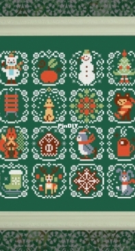 Owl Forest Embroidery - 0244-НМ - Christmas Miniatures - XSD