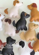Chrys Altran-Felting Friends of San Francisco-Free Pattern/Portuguese