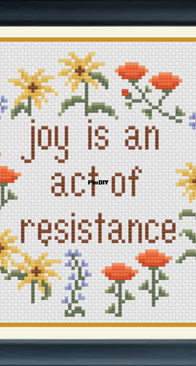 Witchs Garden Crafts - Joy is an Act of Resistance - free
