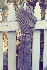 Scoundrel: brioche rib scarf by Leonie Thornley-Free