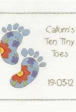 DMC BK967 - Ten Tiny Toes Sampler (Pink and Blue)