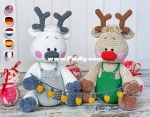 One and Two Company - Carolina Guzman - Rin Christmas Glow Reindeer Amigurumi