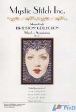 Mystic Stitch MG-84 Birthstone Collection - March - Aquamarine