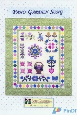 Arte Costura-Pano Garden Song-Portuguese