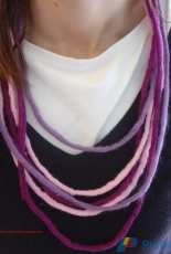 Felted necklace
