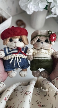 Letim toys - Konovalova Lesya - Коновалова Леся - Amelie the dog - Собачка Амели - Russian