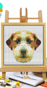 Awesome Pattern Studio - CS1953 - Mandala Jack Russel Terrier XSD