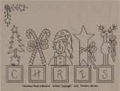 Primitive Stitches - Christmas Block