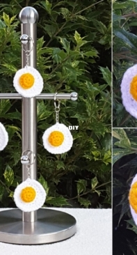 Crochet at Teris - Teri Hamilton - Fried Egg Keychain - Free