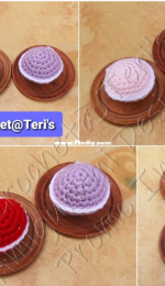 Crochet At Teris - Teri Hamilton - Amigurumi French Macaron Keychain - Free