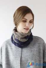 Two-Colour Cable Cowl by Graeme Knowles-Miller-Free