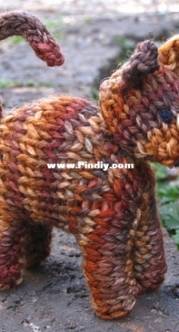 Waldorf Toy, Cat Knitting Pattern by Linda Dawkins