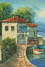 Sea Landscape from Fashion and Model Mosaic Embroidery 04 (2006)