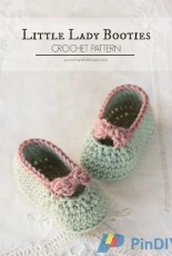 Hopeful Honey-  Olivia Kent- Little Lady Baby Booties- Free
