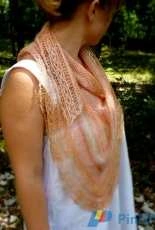 Alouette Shawl by Ambre Nid de Vigogne-French-Free