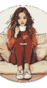 Girl Enjoying A Cup Of Coffee by AGVbaby