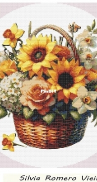 Flower Basket By Silvia Romero Vieira Free
