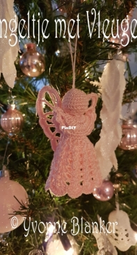 Yvonnes Crochet Art - Yvonne Blanker - Angel with Wings - Engel met vleugels - Dutch
