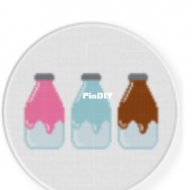 Daily Cross Stitch - Milk Flavors