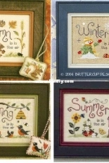 Brittercup Designs CP22 Autumn is in the Air, CP23 Winter is in the Air, CP24 Spring Is In The Air, CP25 Summer is in the Air XSD