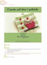 The Hobbyhooper- Cupcake Wall Decor